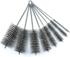 Pipe Cleaning Brush Set Stainless Steel Bristles, 8 Piece Variety Pack by Ctsyuqoo