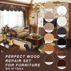 Wood Furniture Repair Kit, 12 Colors Wood Repair Kit, Wood Touch up Fillers - Image 6
