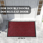 Yimobra Extra Large Door Mat 60x32, All-Weather Waterproof Non-Slip Welcome - Image 2
