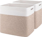 OIAHOMY Storage baskets for Shelf, Large Collapsible Storage Bins, Blanket by MasterofSpaceOptimization