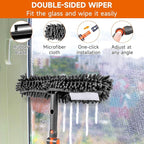 Chabatree Window Squeegee Cleaner Set 2-in-1 Window Cleaning Tool - Image 6