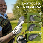 FINGER TEN Premium Synthetic Leather Stylish Iron & Wedge Golf Head Covers - Image 4