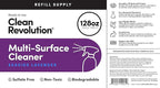 Clean Revolution Multi Surface Cleaner Refill Supply, Eco-Friendly & Plant-Based - Image 4