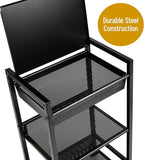 Mind Reader Cart with Covered Compartment, Office Organizer, 15.5" L x 11" W x - Image 4
