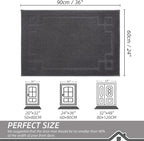 BEQHAUSE Door Mat 24" x 36", Non-Slip Door Mats Indoor Entryway Rugs Washable - Image 2