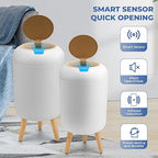 2 Pack Automatic Trash Can 12L /3 Gallon and 10L /2.64 Gallon Bathroom Trash Bin - Image 7