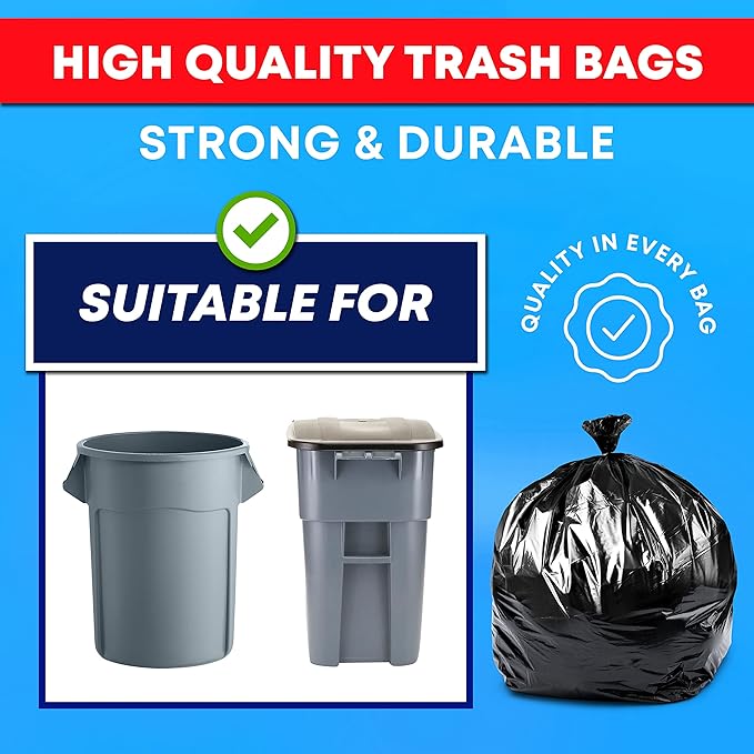 Veska 65 Gallon Trash Bags Heavy Duty | 120 Count | 64 Gallon Trash Bags - Image 5