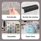 IRIS USA 6-Pack 54 Quart Stackable Storage Bins - Image 3
