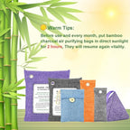 Charcoal Air Purifying Bags 12 Pack×100g Bamboo Charcoal Bags Odor Absorber - Image 2