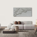 NANKAI Hand Painted White Minimalist Art Painting Ocean Waves Abstract Canvas - Image 4