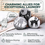 No More Dryer Sheets! Reusable Wool Dryer Balls XL 6-Pack - Image 2