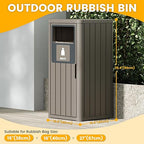 Outdoor Trash Can Waterproof Resin Garbage Can - Image 2