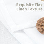YoungsTex White Linen Semi Sheer Curtains - Image 4