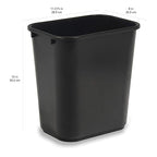 Amazon Basics Small Trash Can, Rectangular Commercial Office Wastebasket - Image 3