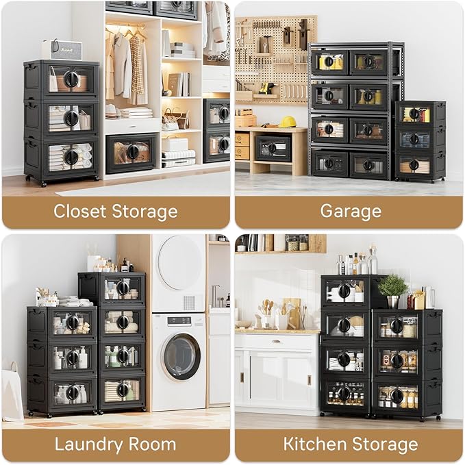 JEKO&JEKO 249Qt Lockable Stackable Storage Bins - Image 5