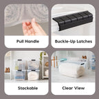 IRIS USA 72 Qt Stackable Plastic Storage Bins - Image 3