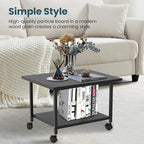 Printer Stand with Storage Under Desk Shelf, Desktop Printer Stand Organizer - Image 6