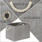DULLEMELO Fabric Storage Bins 16x12x12 inches, Large Rectangular Storage - Image 3