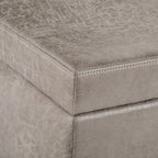 SIMPLIHOME Avalon 48 inch Wide Contemporary Rectangle Storage Ottoman Bench in - Image 7