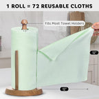 Matthew Microfiber Cleaning Cloth Roll 72Pack Reusable Paper Towels&Washable - Image 3