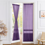 Tollpiz Sheer Door Curtain Closet Linen Textured Curtain Sheers Doorway Light by Tollpiz
