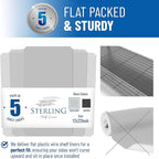 Shelf Liners for Wire Shelf System: Set of 5 in Clear: 12 x 22 inch: Plastic - Image 3