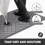 Door Mat Indoor, Non-Slip Rubber Backing Entry Rug & Door Mats, Low-Profile - Image 3