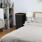 100L Laundry Basket with Lid and Net Bag, Tall Laundry Hamper with Bamboo - Image 6