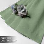 Tollpiz Short Sheer Curtains Living Room Linen Textured Curtain Sheers Light - Image 7