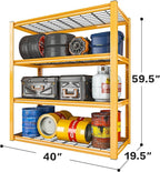 REIBII 40" W Garage Shelving 2240 LBS Storage Shelves Adjustable Heavy Duty - Image 3