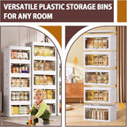 QudraKast 5-Tier Stackable Plastic Storage Bins - 23QT Stackable Storage Bins - - Image 6