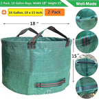 Standard 2-Pack 16 Gallon Yard Lawn Garden Bags - Image 4