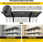 4-Pack 2x3ft Adjustable Garage Wall Shelving 1120lbs Load Capacity Heavy Duty - Image 5