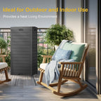 Outdoor Trash Can Waterproof Resin Garbage Bin, 31 Gallon - Image 9