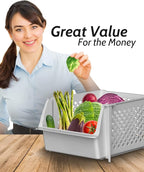 Skywin Plastic Stackable Storage Bins - Image 5