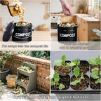 Compost Bin for Kitchen Counter, 1 Gallon Compost Bucket - Image 7