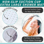 ENKOSI Extra Large Square Non Slip Shower Mat - Image 2