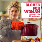 KITCHEN PERFECTION Silicone Smoker Oven Gloves - Image 2