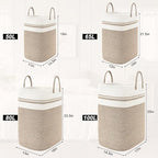 Woven Laundry Basket for Clothes, 100 L Large Rectangle Laundry Hampers - Image 8