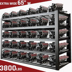 65" W Garage Shelving Heavy Duty, 5 Tier Garage Shelves, Commercial Metal Shelf - Image 3