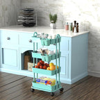 Simple Houseware 4-Tier Multifunctional Rolling Utility Cart - Image 6