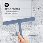 GÜTEWERK Shower Squeegee for Glass Doors, Silicone Window Squeegee, Bathroom - Image 3