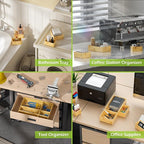Bathroom Drawer Organizer Trays, Bamboo Silverware Drawer Organizer Kitchen - Image 7