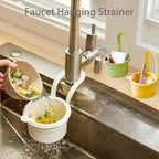 Faucet Hanging Strainer Kitchen Sink Food Waste Catcher Drain Basket, Plastic - Image 2