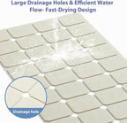 Bathtub Mat Non Slip Silicone Foldable Extra Long Tub Mat Strong Suction Cups & - Image 3