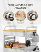 Art Cart with Tabletop & Pegboard - Image 4