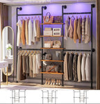 Aheaplus Industrial Pipe Clothing Rack, Reversible 6.42FT Clothes Rack by Aheaplus