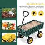 VIVOHOME Heavy Duty 400 Lbs Capacity Mesh Steel Garden Cart Folding Utility - Image 3
