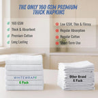 WHITEWRAP Flour Sack Towels 100% Cotton Dish Towel Reusable Baking Cloth - Image 5