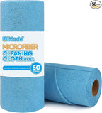 Microfiber Cleaning Cloth, 50 Sheets Shop Towels Commercial Grade Washcloths by Unimade